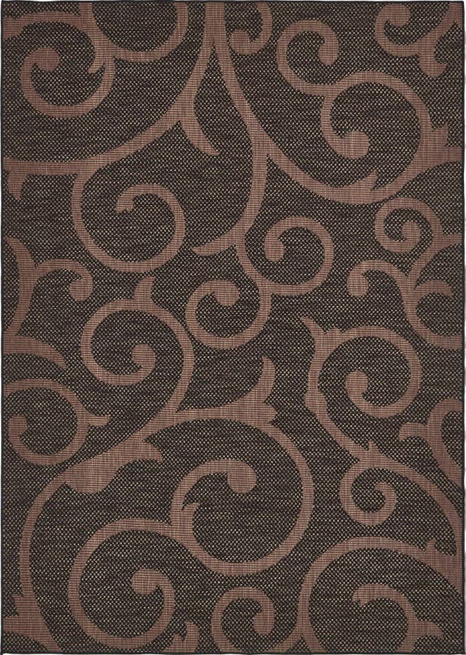 Detail image of 6' x 9' Easy-Clean Botanical Indoor / Outdoor Rug