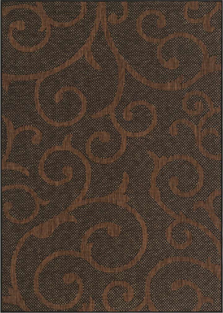 5' x 8' Easy-Clean Botanical Indoor / Outdoor Rug