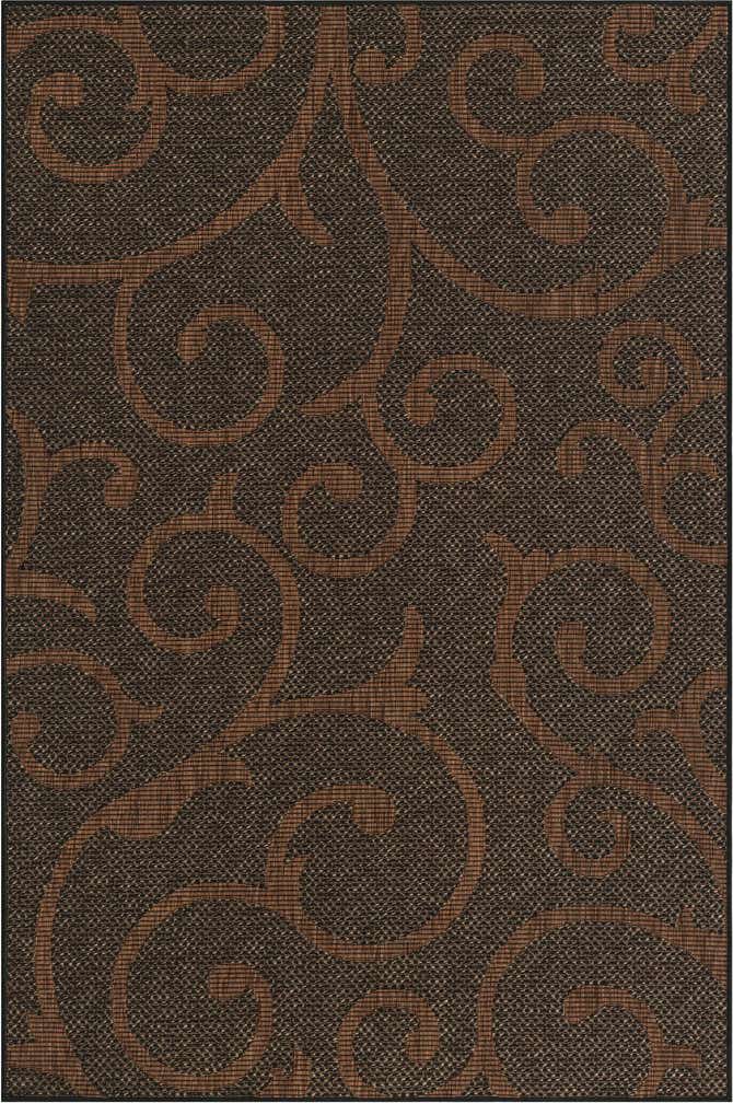 5' x 8' Easy-Clean Botanical Indoor / Outdoor Rug