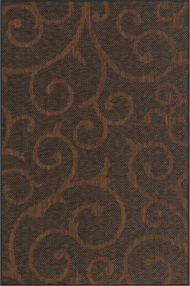 Detail image of 5' x 8' Easy-Clean Botanical Indoor / Outdoor Rug