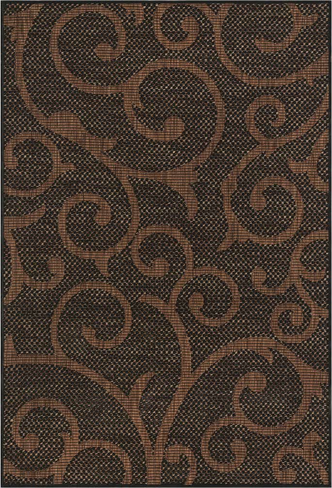 4' x 6' Easy-Clean Botanical Indoor / Outdoor Rug