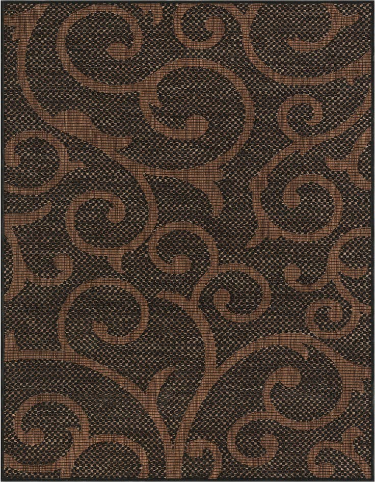 Detail image of 3' 3 x 5' 3 Easy-Clean Botanical Indoor / Outdoor Rug