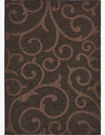 8' x 11' 4 Easy-Clean Botanical Indoor / Outdoor Rug