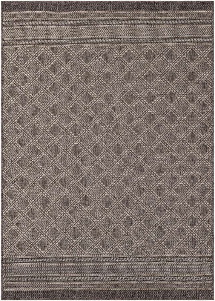 4' 1 x 6' 1 Easy-Clean Lattice Indoor / Outdoor Rug