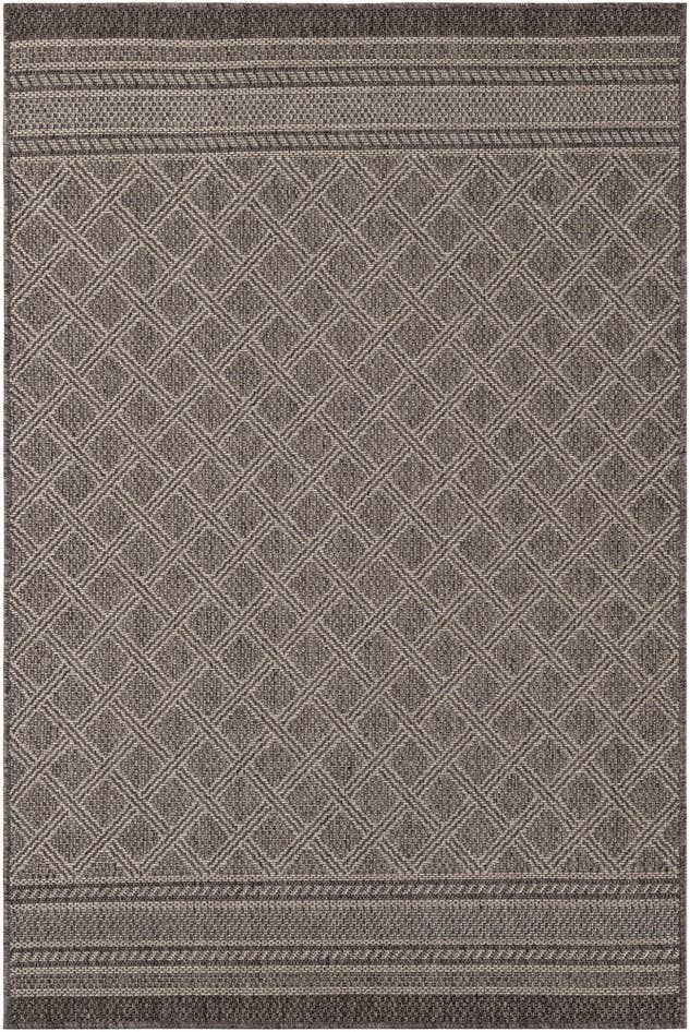 Detail image of 4' 1 x 6' 1 Easy-Clean Lattice Indoor / Outdoor Rug