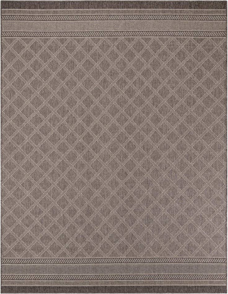 Detail image of 7' 10 x 10' Easy-Clean Lattice Indoor / Outdoor Rug