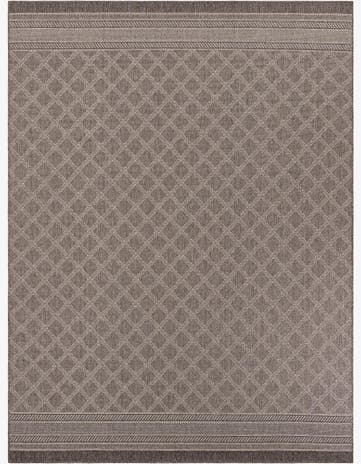 9' x 12' Easy-Clean Lattice Indoor / Outdoor Rug