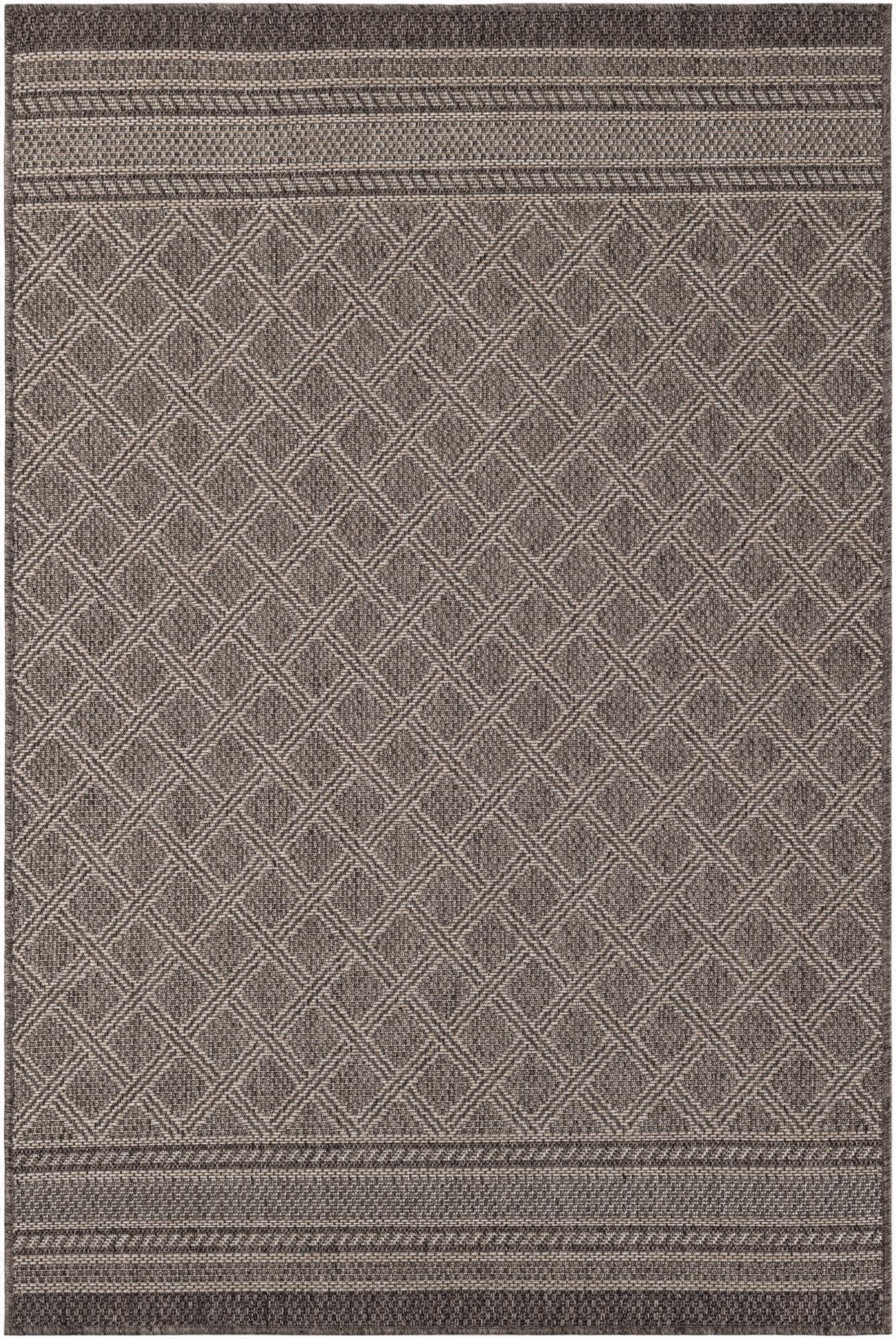 4' 1 x 6' 1 Washable Lattice Indoor / Outdoor Rug