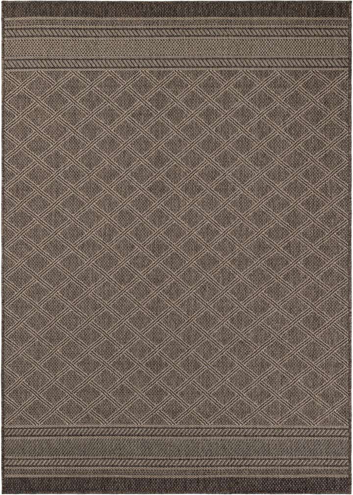 5' 1 x 8' Easy-Clean Trellis Indoor / Outdoor Rug