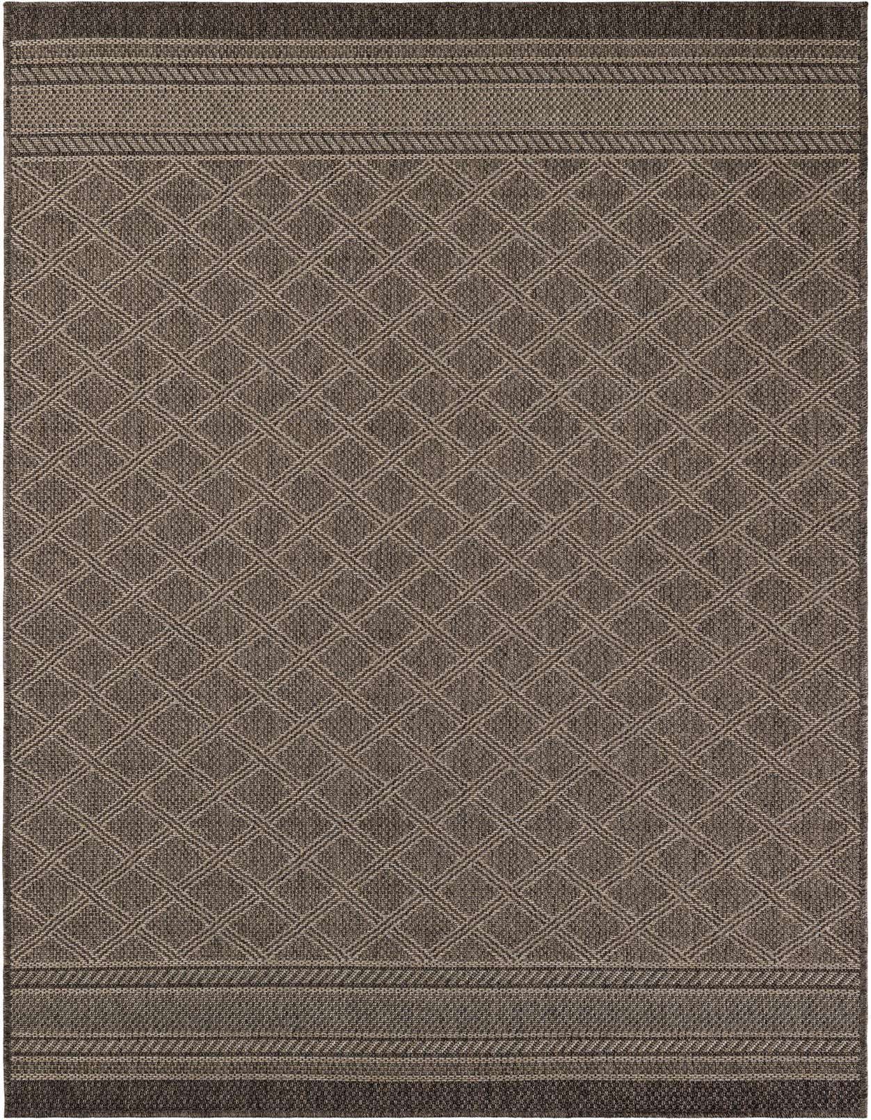 5' 1 x 8' Easy-Clean Trellis Indoor / Outdoor Rug