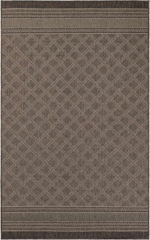 5' 1 x 8' Easy-Clean Trellis Indoor / Outdoor Rug