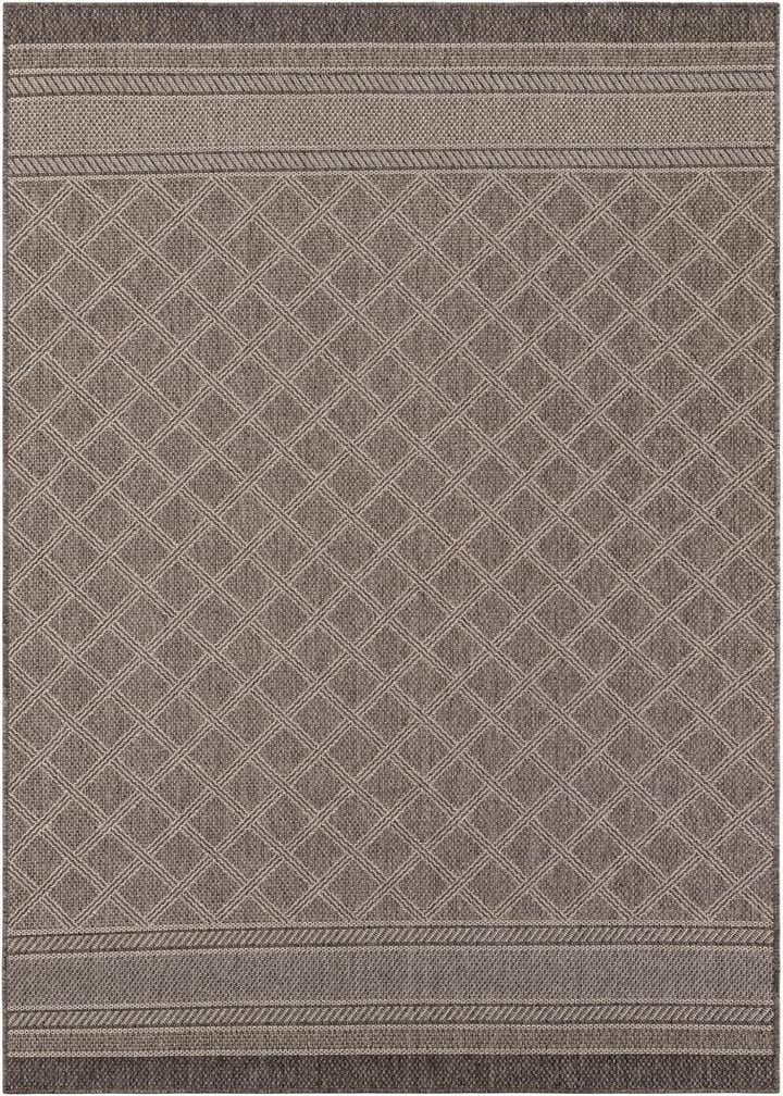 6' 1 x 9' Easy-Clean Trellis Indoor / Outdoor Rug