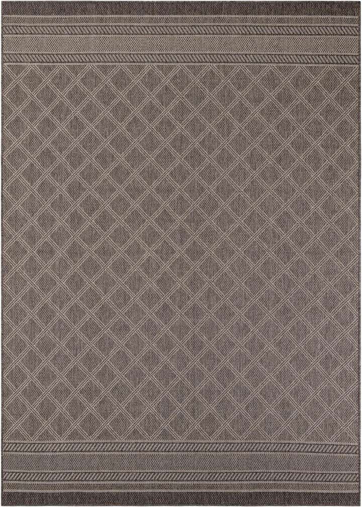 7' 1 x 10' Easy-Clean Trellis Indoor / Outdoor Rug