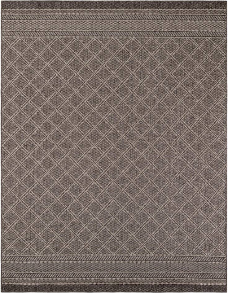 Detail image of 7' 1 x 10' Easy-Clean Trellis Indoor / Outdoor Rug