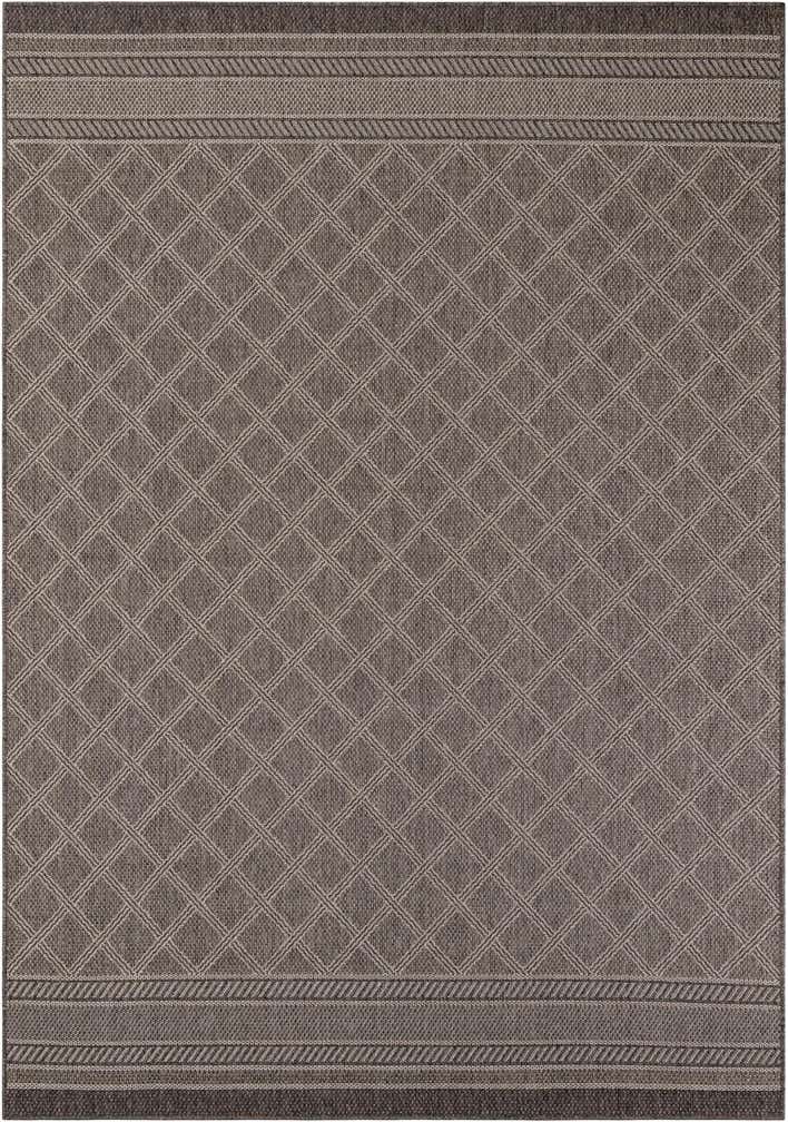 7' 1 x 10' Easy-Clean Trellis Indoor / Outdoor Rug