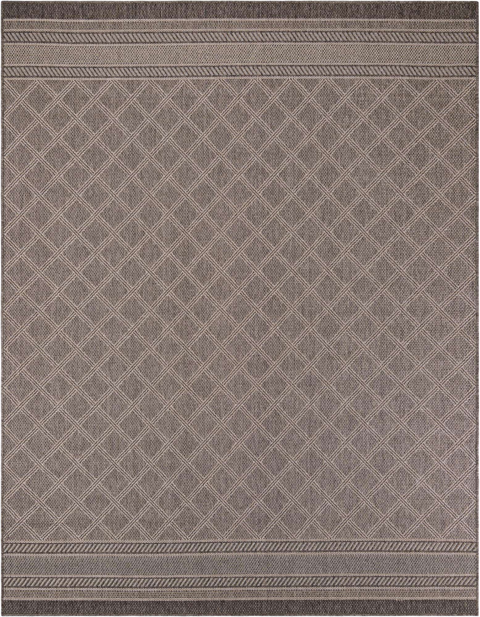 7' 10 x 10' Easy-Clean Trellis Indoor / Outdoor Rug