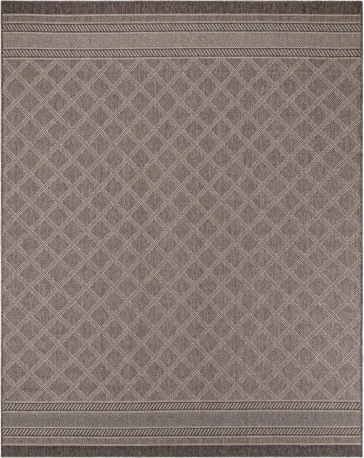Detail image of 7' 10 x 10' Easy-Clean Trellis Indoor / Outdoor Rug
