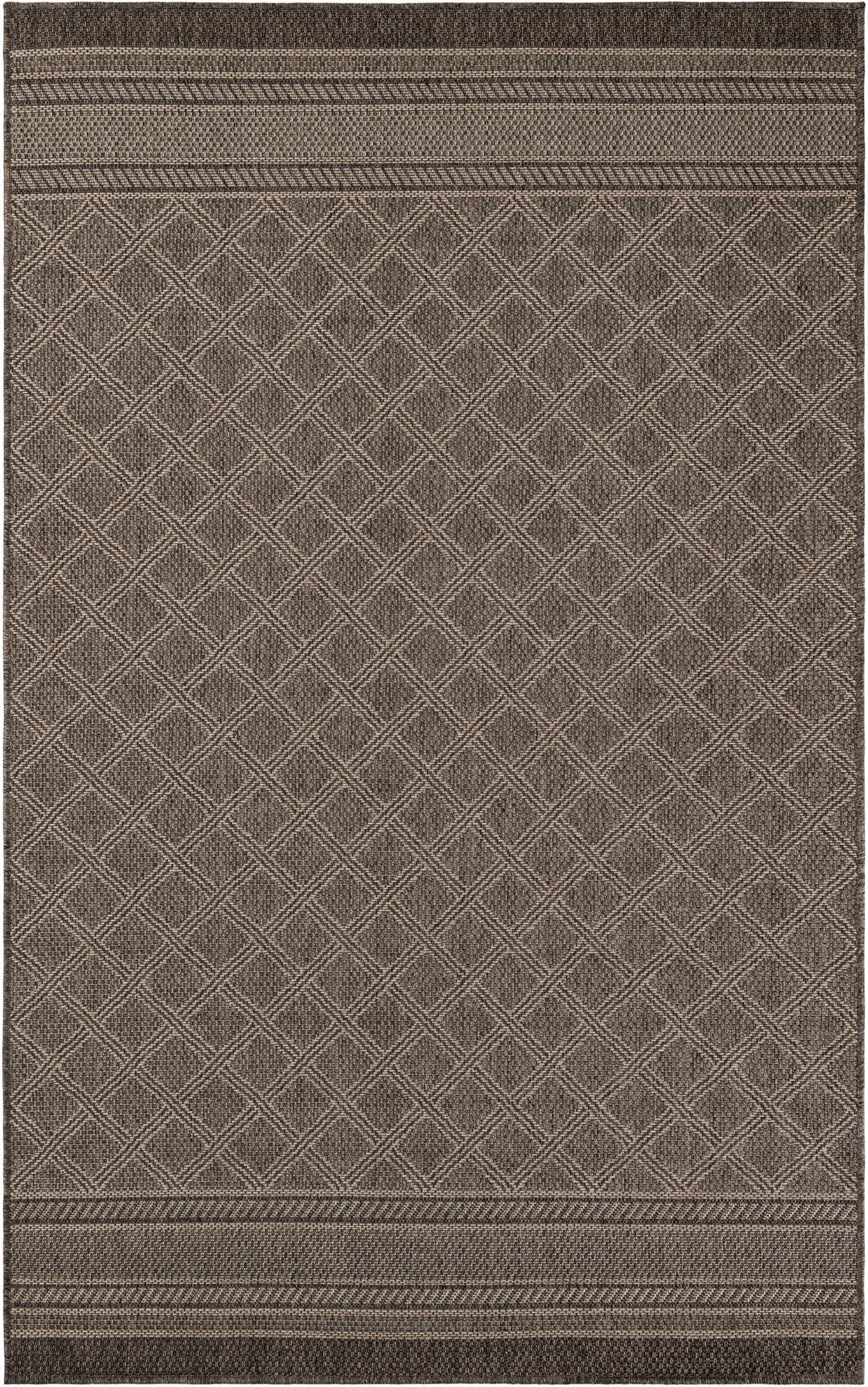 5' 1 x 8'  Washable Trellis Indoor / Outdoor Rug