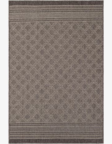 4' 1 x 6' 1 Easy-Clean Trellis Indoor / Outdoor Rug