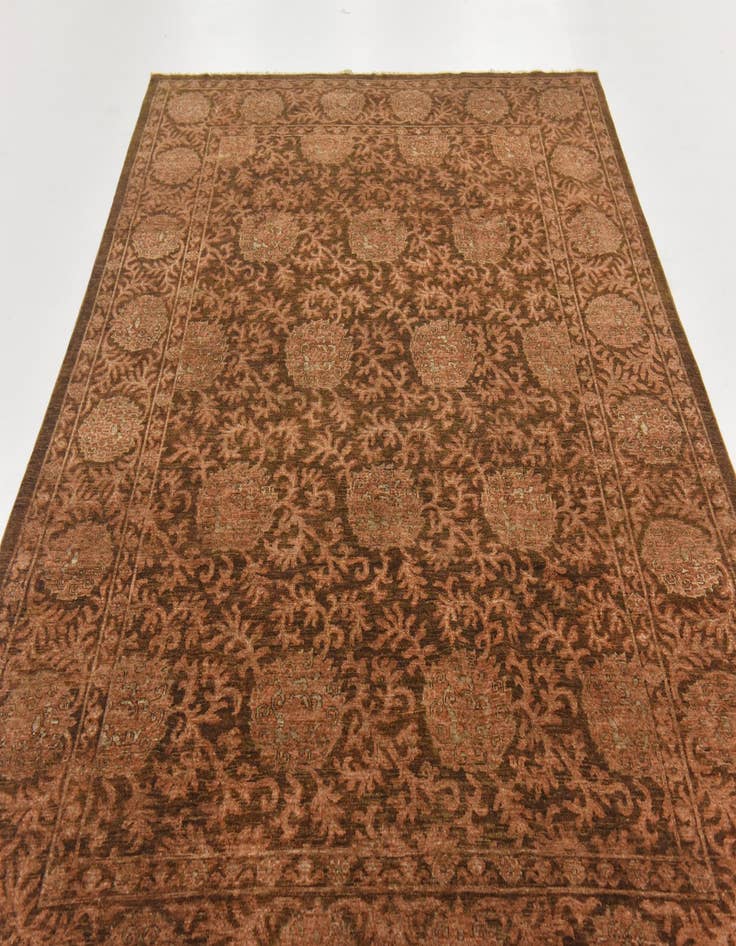 Detail image of 6' 8 x 9' 10  Hand Knotted Peshawar Ziegler Rug