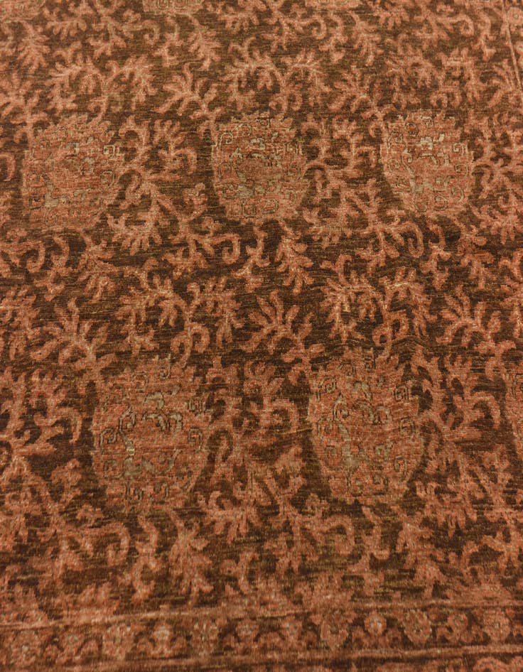 Detail image of 6' 8 x 9' 10  Hand Knotted Peshawar Ziegler Rug