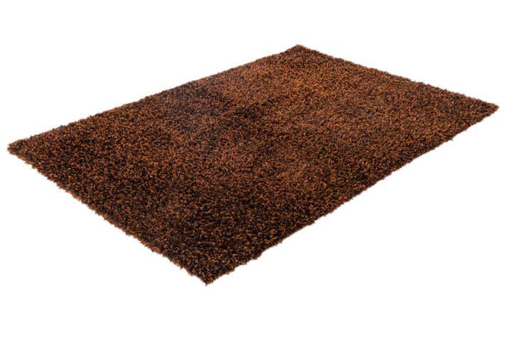 5' 7 x 8' Hand Knotted Solid Shag Rug