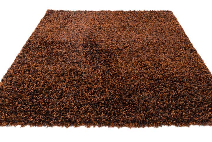 5' 7 x 8' Hand Knotted Solid Shag Rug