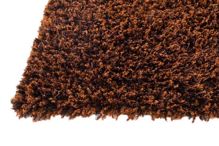 5' 7 x 8' Hand Knotted Solid Shag Rug