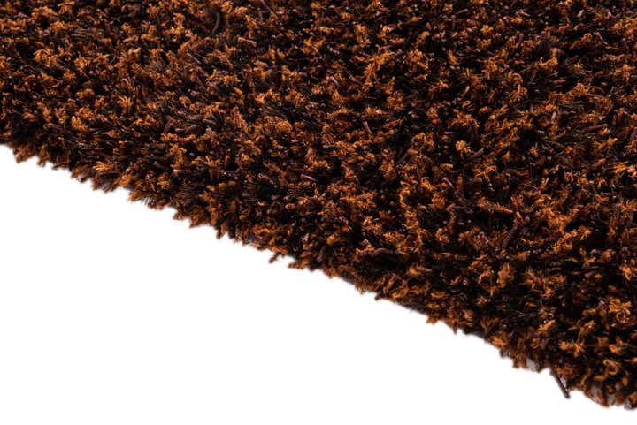 5' 7 x 8' Hand Knotted Solid Shag Rug