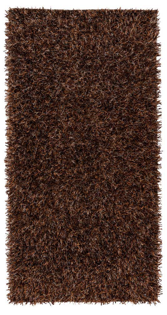 2' 7 x 4' 9 Hand Knotted Solid Shag Oriental Rug