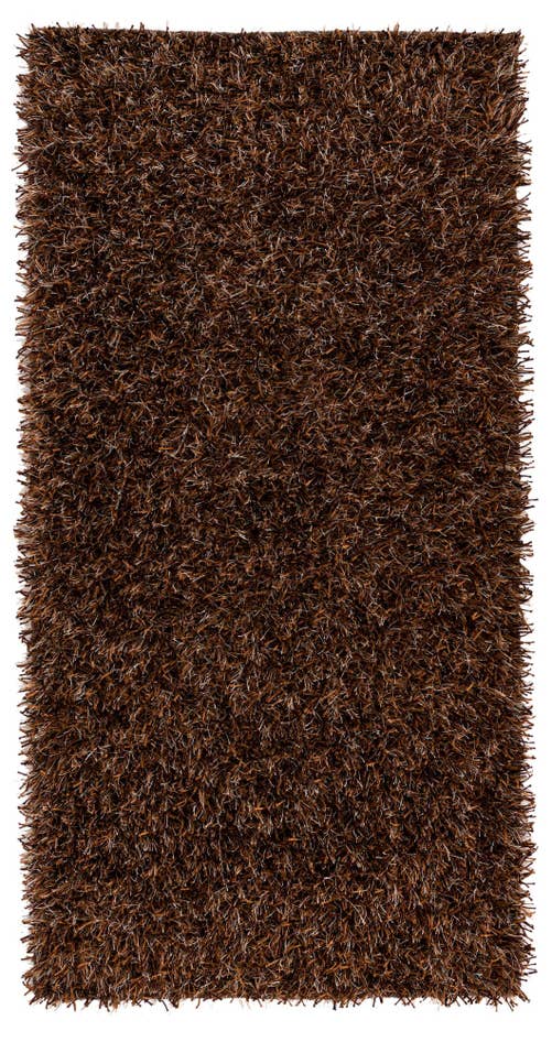 Detail image of 2' 7 x 4' 9 Hand Knotted Solid Shag Oriental Rug