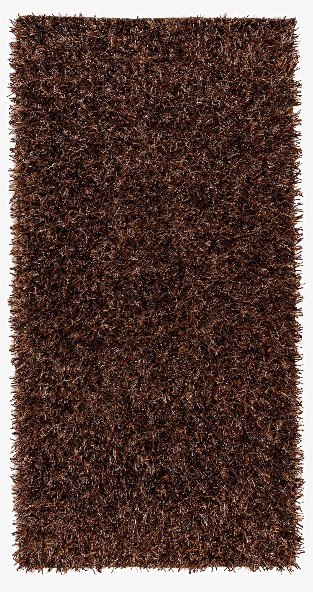 2' 7 x 4' 9  Hand Knotted Solid Shag Oriental Rug