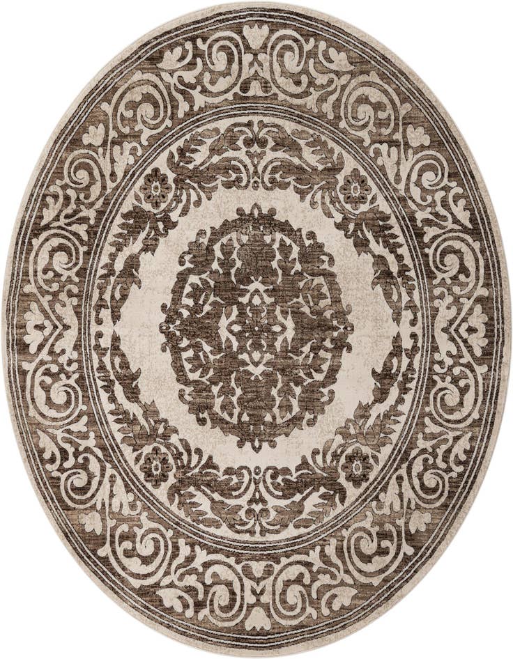 Detail image of 7' 10 x 7' 10 Hermitage Round Rug