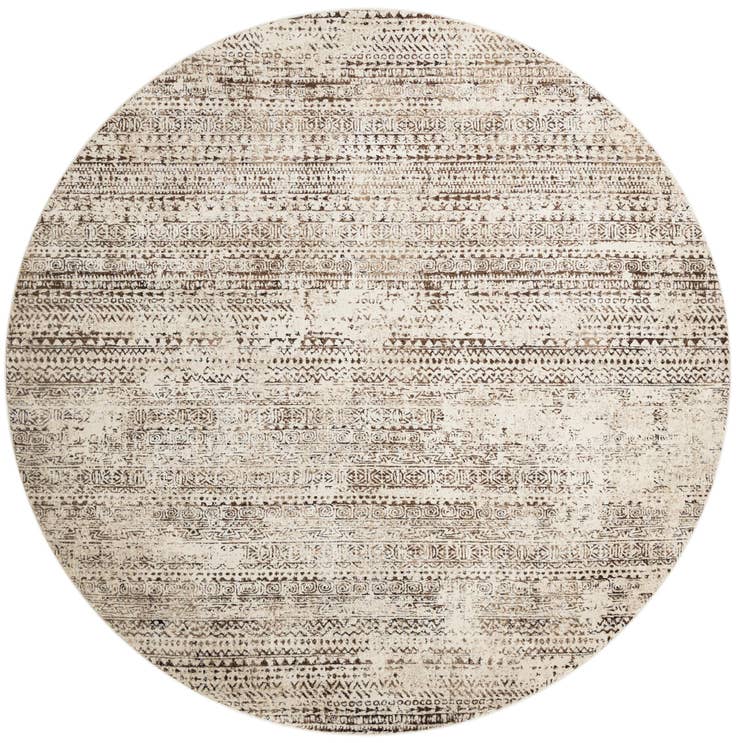 Detailfoto van 305cm x 305cm Hermitage Rond Vloerkleed