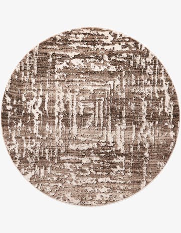 Chocolate Brown Hermitage Round Rug