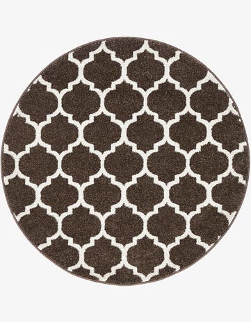 3' x 3' Lattice Round Rug