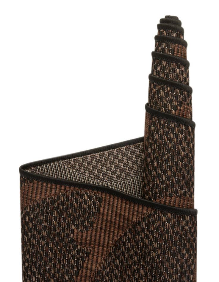 Detail image of 6' x 6' Washable Botanical Indoor / Outdoor Round Rug