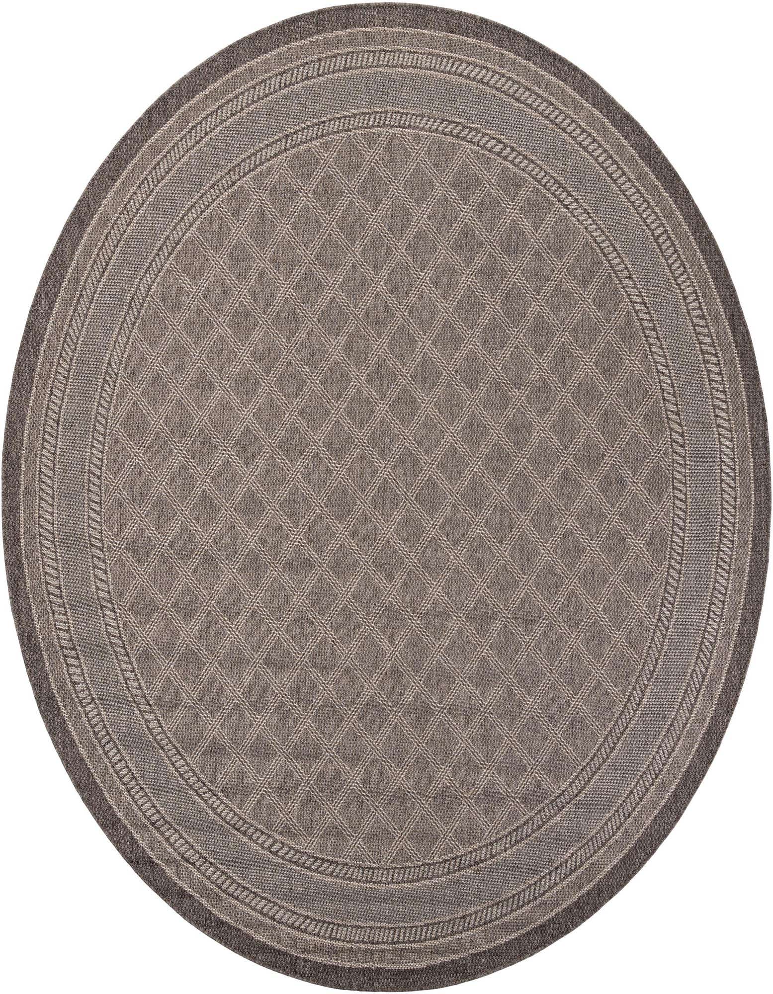 10' x 10' Easy-Clean Lattice Indoor / Outdoor Round Rug