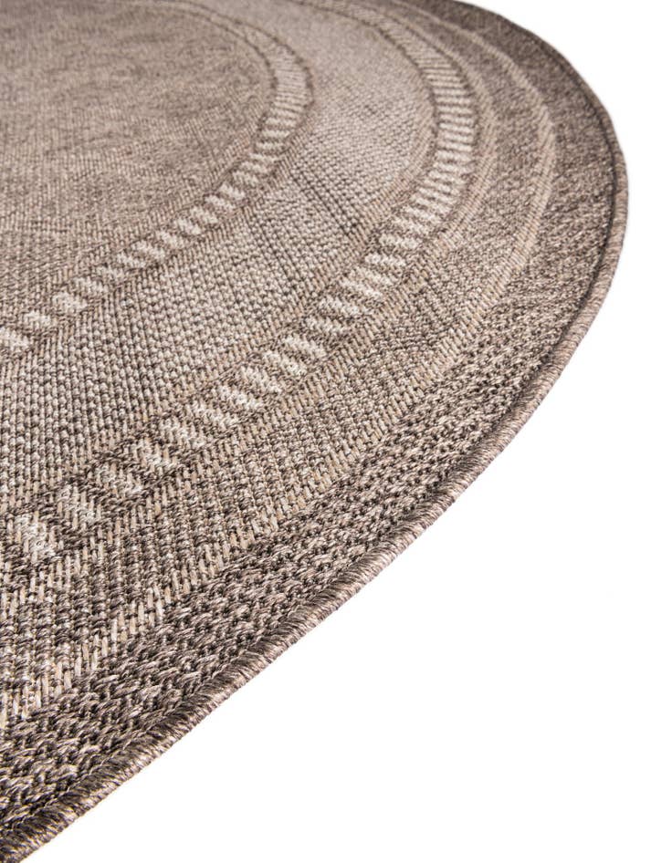 Detail image of 3' 3 x 3' 3 Washable Lattice Indoor / Outdoor Round Rug