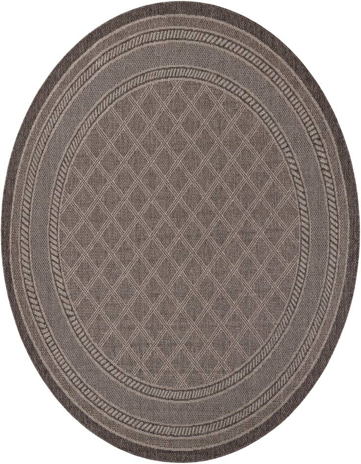 Detail image of 7' 10 x 7' 10 Easy-Clean Trellis Indoor / Outdoor Round Rug
