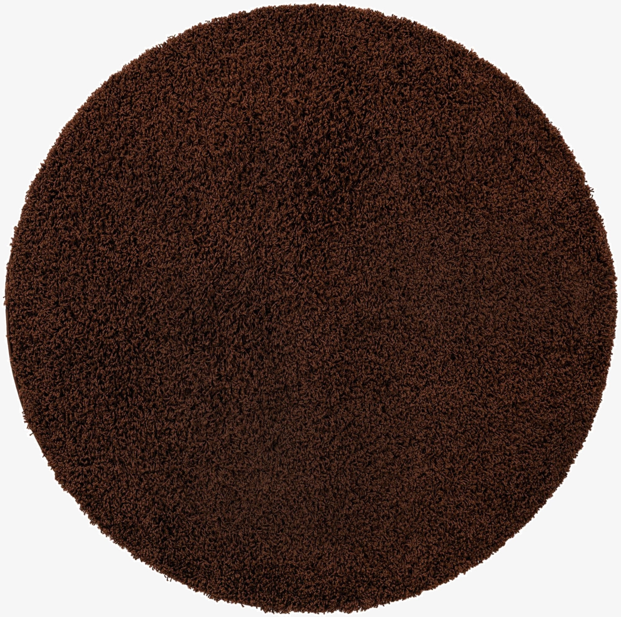 Primary image 5' 3 x 5' 3 Solid Shag Round Rug