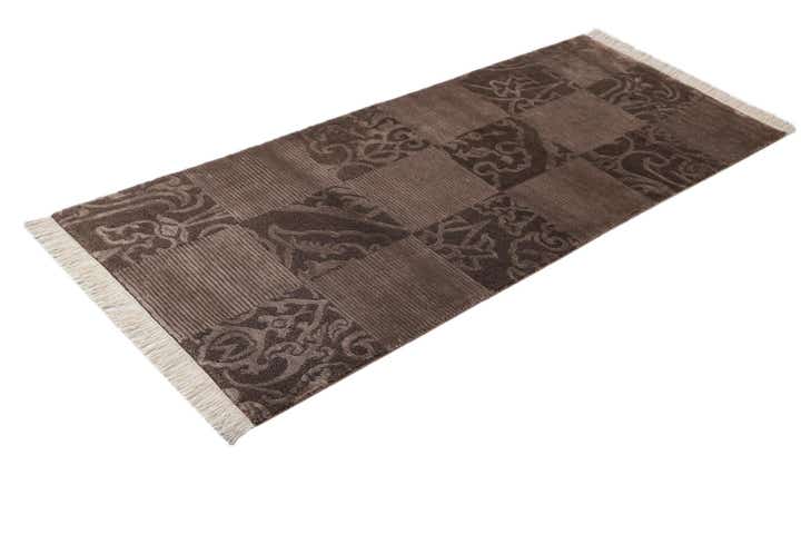 2' 9 x 6' 7 Hand Knotted Darya Wool Runner Rug