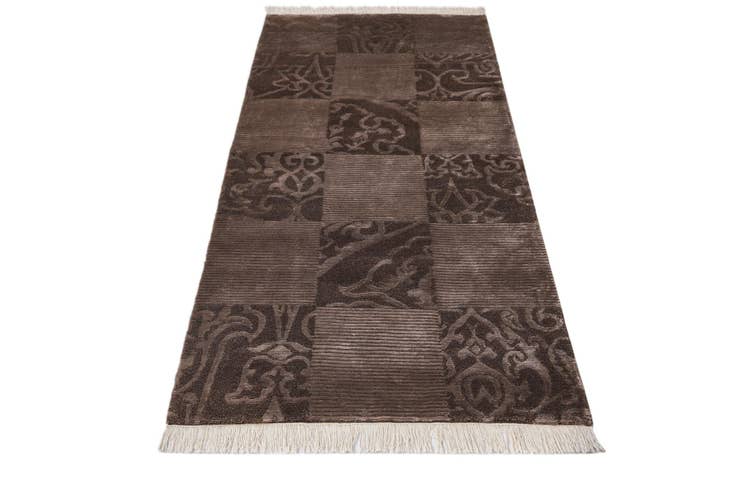 Detail image of 2' 9 x 6' 7 Hand Knotted Darya Wool Runner Rug