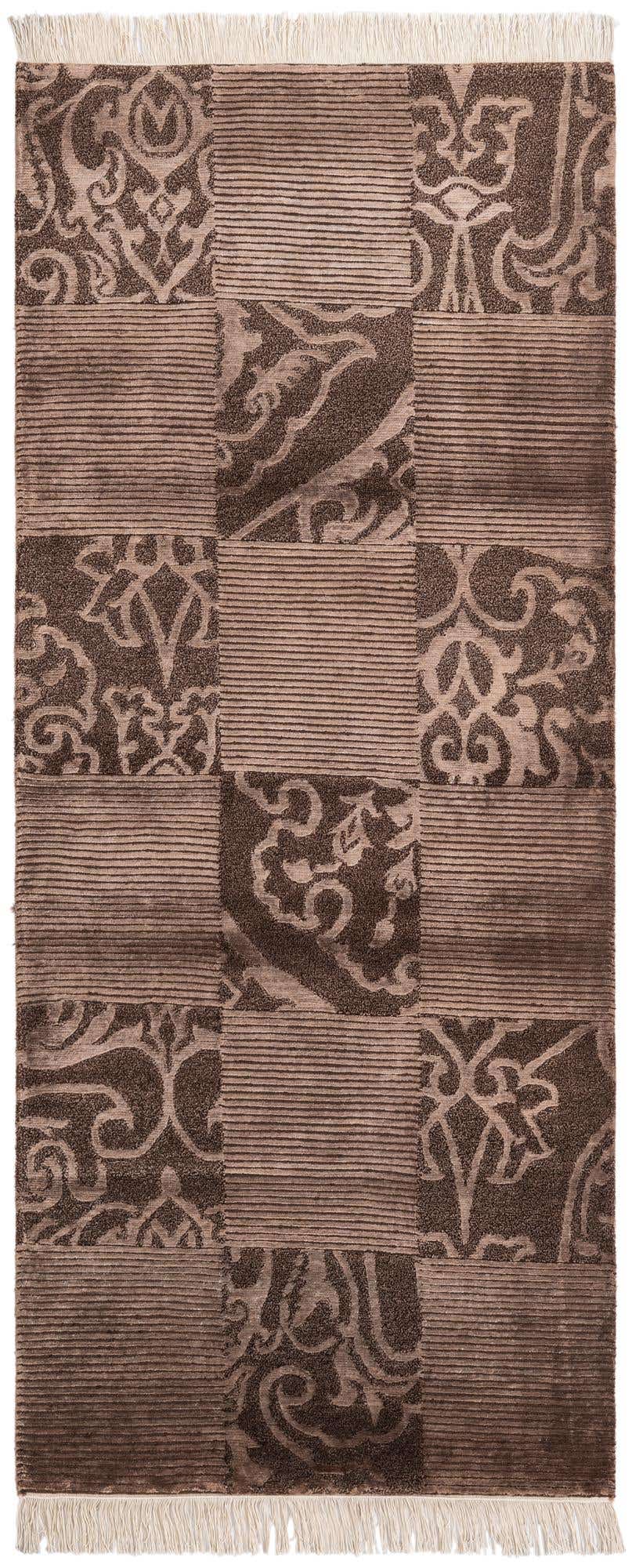 2' 9 x 6' 7 Hand Knotted Darya Wool Runner Rug