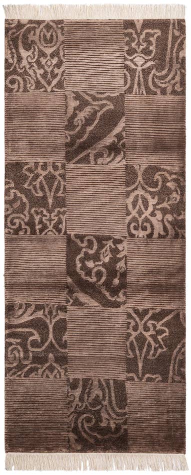 Detail image of 2' 9 x 6' 7 Hand Knotted Darya Wool Runner Rug