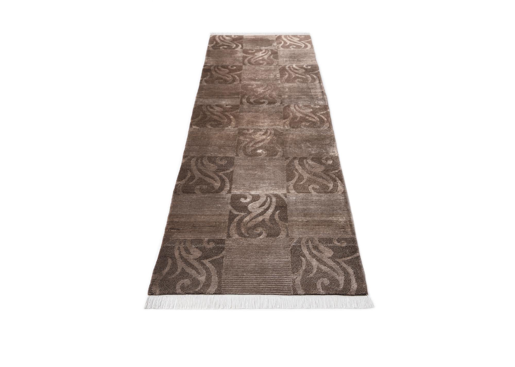 2' 9 x 9' 6 Hand Knotted Darya Wool Runner Rug