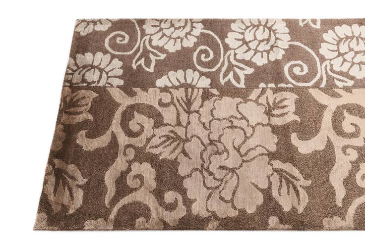 Detail image of 2' 9 x 10' Hand Knotted Darya Wool Runner Rug