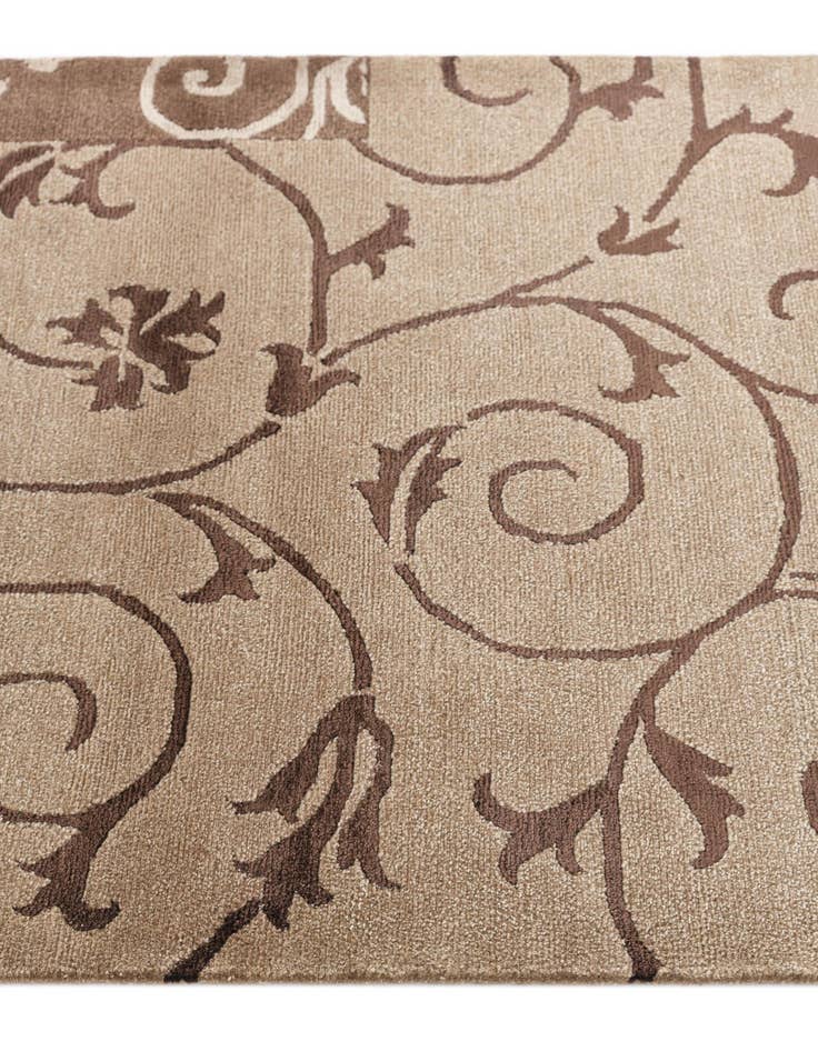Detail image of 2' 9 x 10'  Hand Knotted Darya Wool Runner Rug