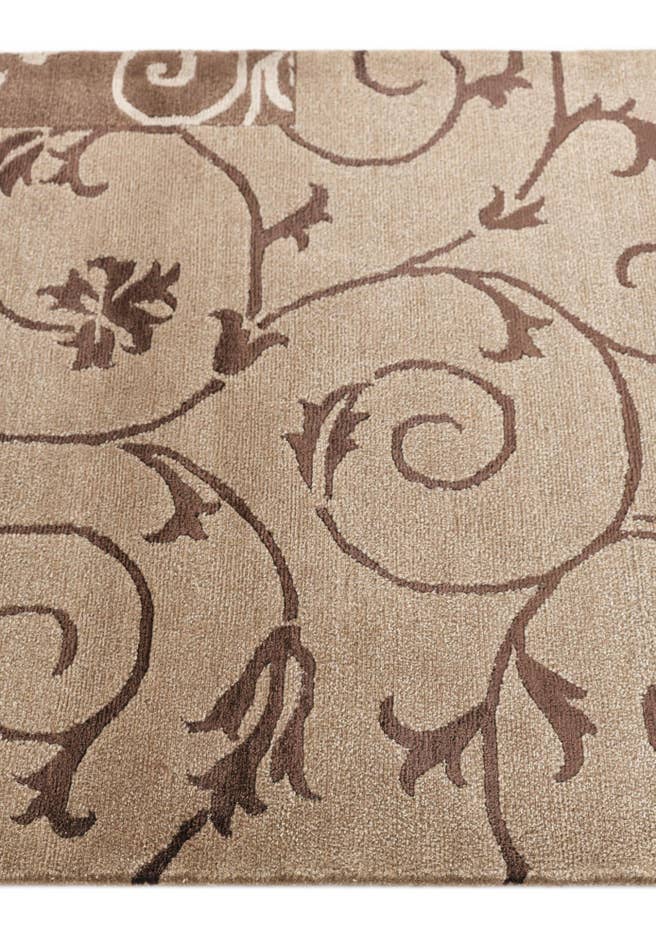 Detail image of 2' 9 x 10' Hand Knotted Darya Wool Runner Rug