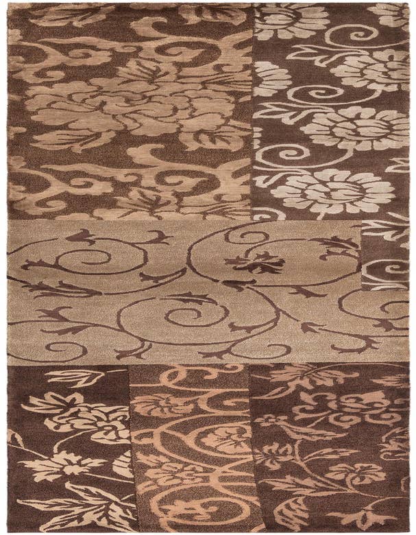 Detail image of 2' 9 x 10' Hand Knotted Darya Wool Runner Rug